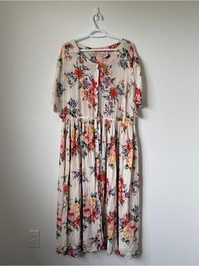 Floral vintage Dress Cottagecore | Romantic Garden Dress Soft Boho Prairie Dress